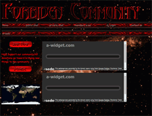 Tablet Screenshot of community.forbidenhosting.com